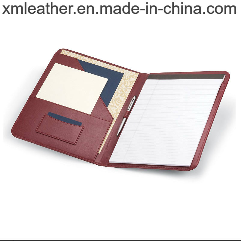 Leather Zipper File Folder Business Portfolio