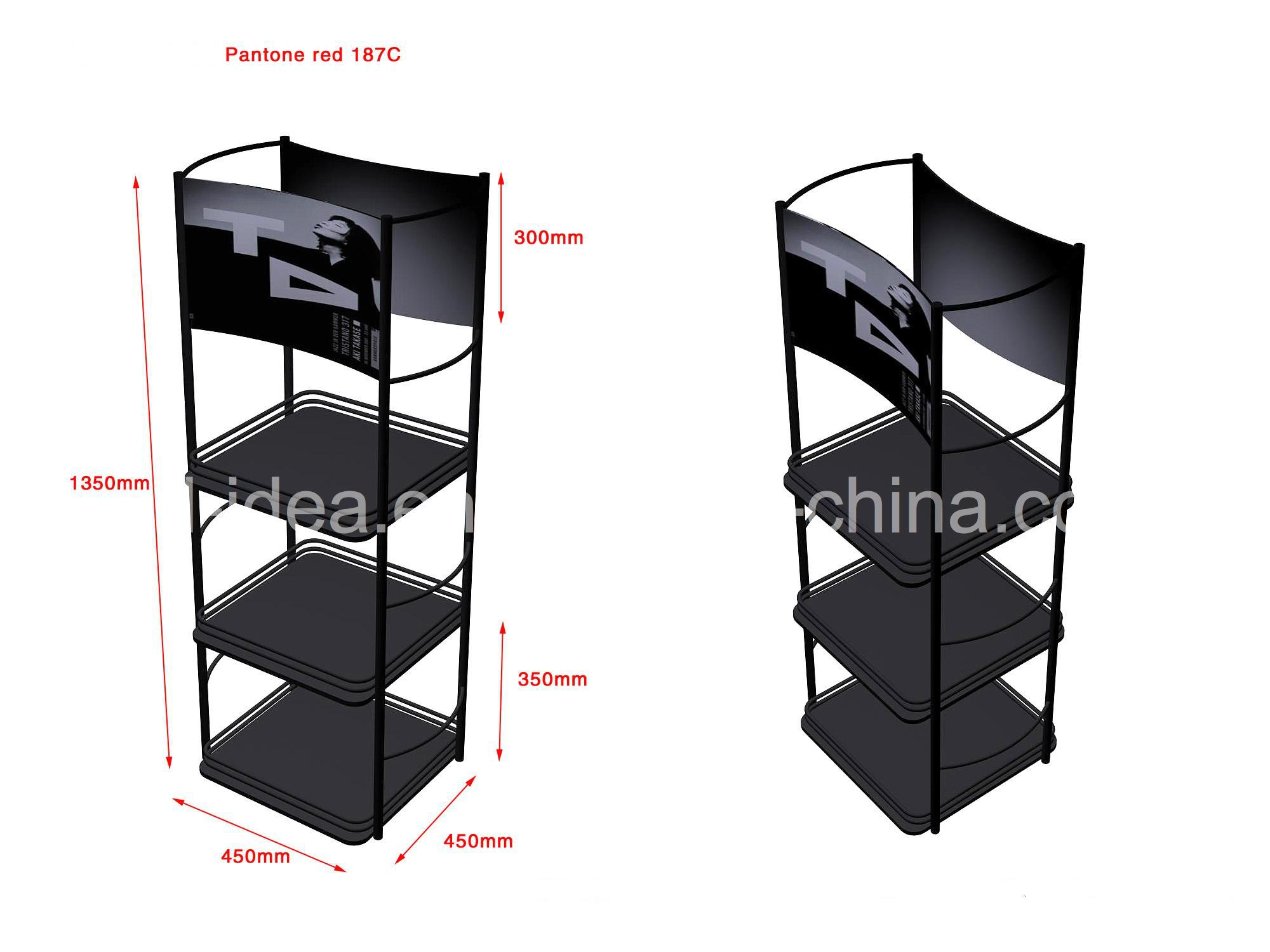 Pop Soft Drink Beverage Fruit Floor Metal Display Stand
