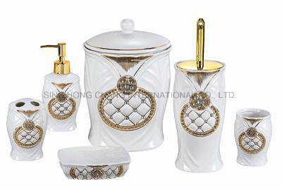 Modern Ceramic Bathroom Set 6PCS
