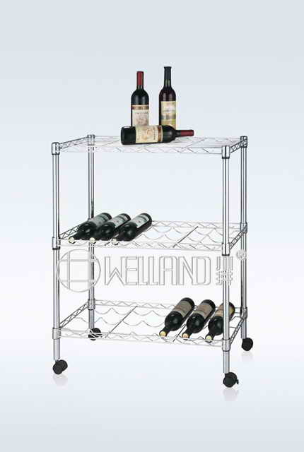 Adjustable Removable Flat Metal Wine Bottle Display Holder Rack