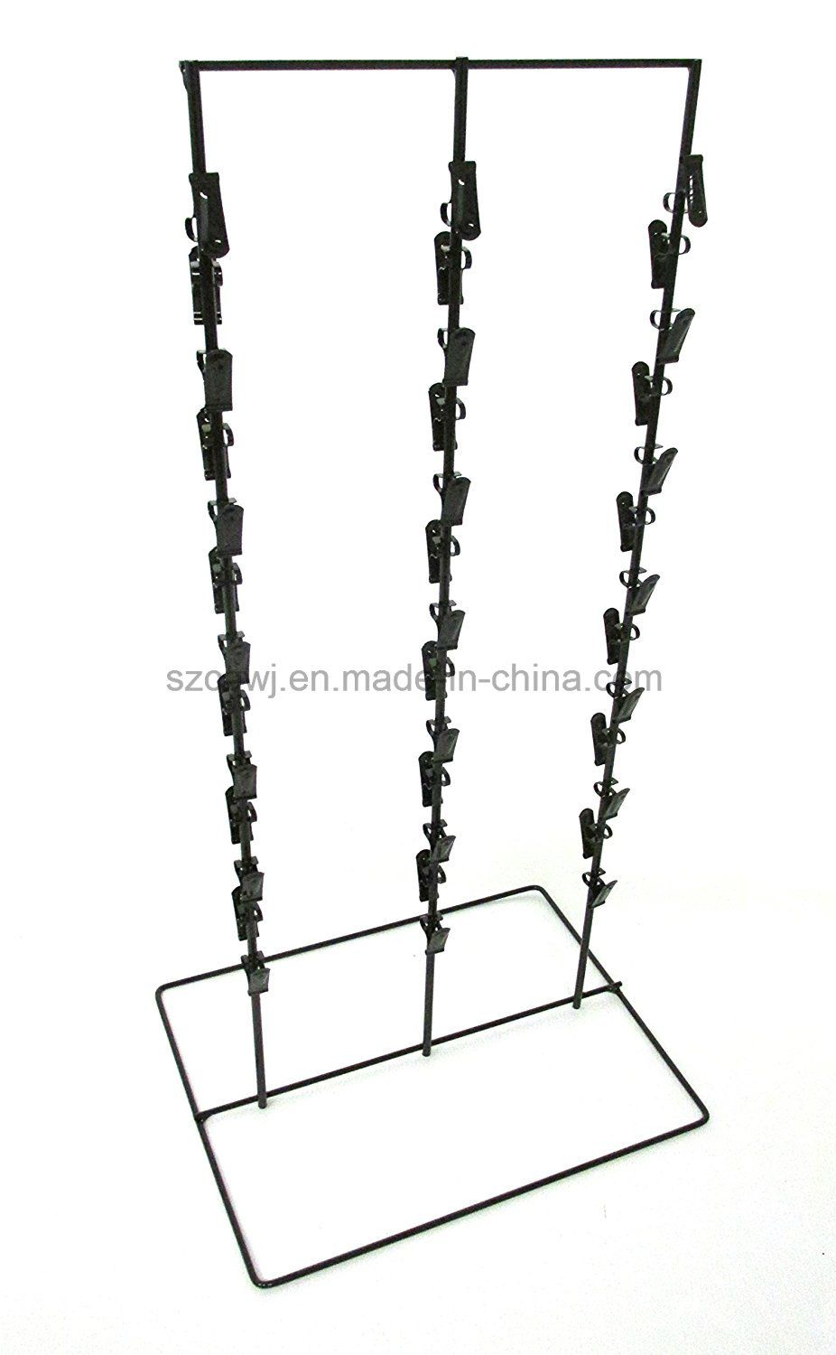 Detachable Counter Top Metal Clip Strip Hanging Potato Chip Display Rack