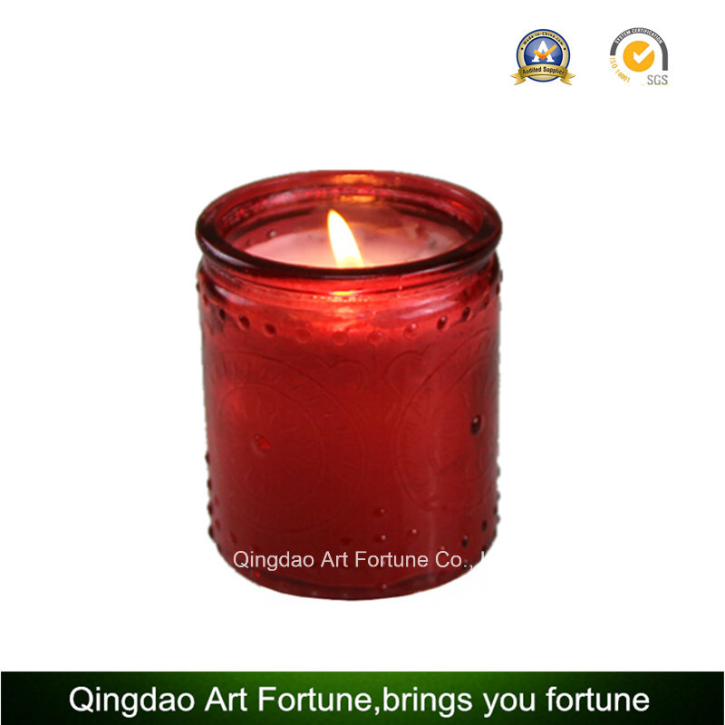 Glass Filled Scented Jar Candle for Hotel Decor