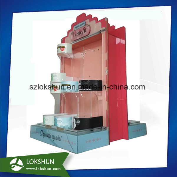 Professional 2-Sided Rotating Acrylic Cosmetic Display, Spinning Acrylic Makeup Organizer China Cosmetic Display Rack Factory