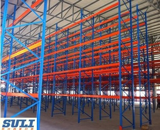 Adjustable Cold-Rolled Selective Pallet Racking for Forklift Drive in