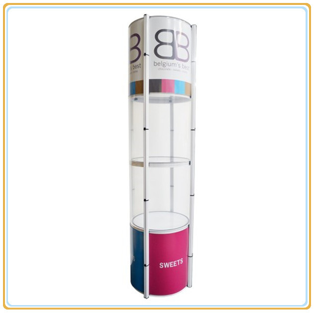 Portable Collapsible Display Cases/Promotion Display Rack