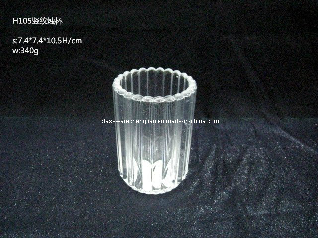 Promotional Machine-Made Glass Candle Holder (ZT-H105)