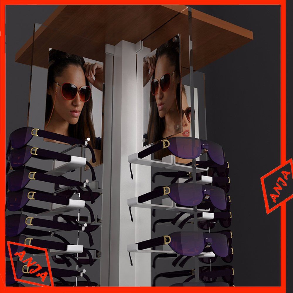 Metal Sunglass Floor Display Stand for Shop