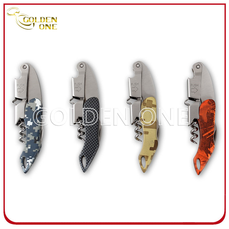 Multi- Color Different Pattern Stainless Steel Pulltap Wine Opener