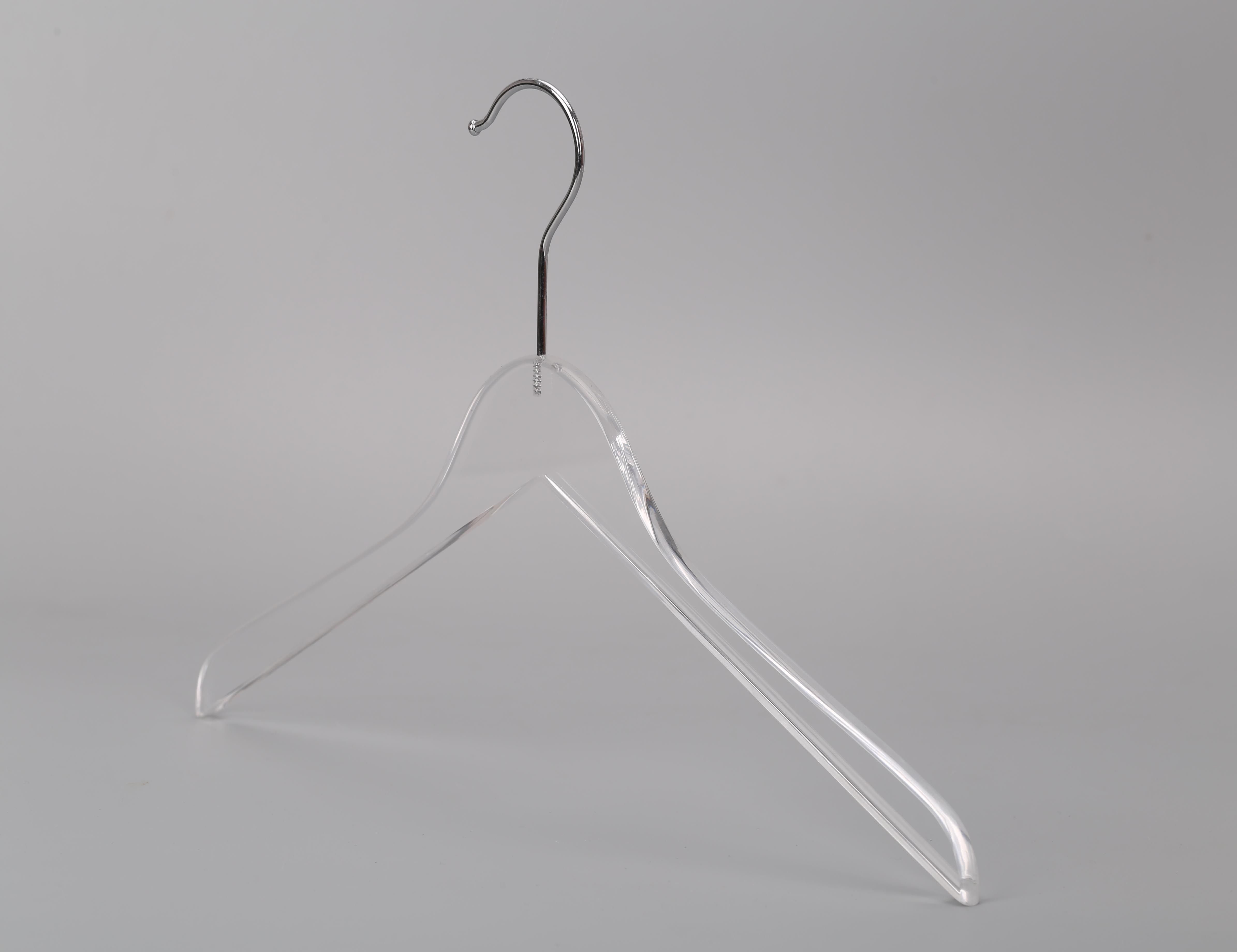 Wholesale Luxury Clear Acrylic Clothes Coat Hanger Garment