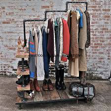 Shop Stainless Steel Metal Display Stand Rack for Clothes