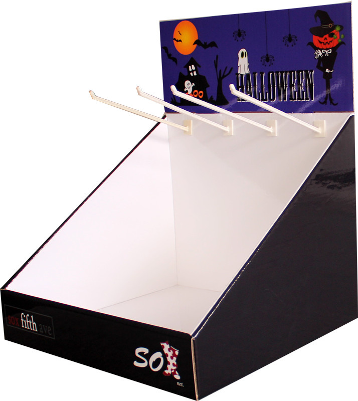 Highend Paper Carboard Display Counter Box with Hook