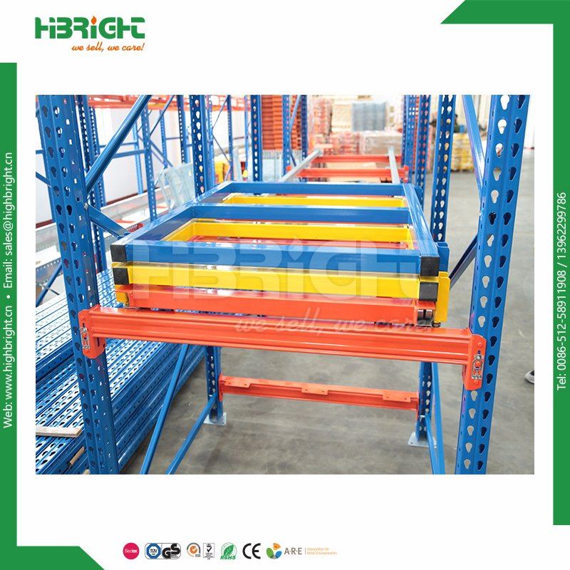 Storage Warehouse Heavy Duty Metal Pallet Racking Push Back Rack