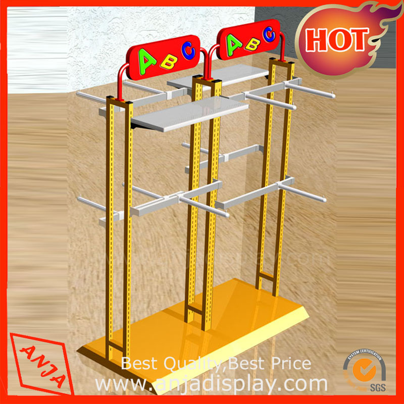 Metal Hanging Clothing Display Fixtures for Trade Shows