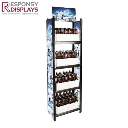 Durable Steel Bottle Store Display Stand Pure Water Storage Rack