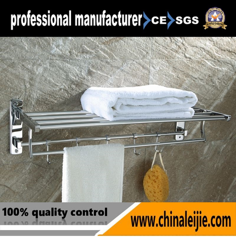 Upward Turning Stainless Steel Bathroom Sanitary Ware Towel Rack (LJ501H)
