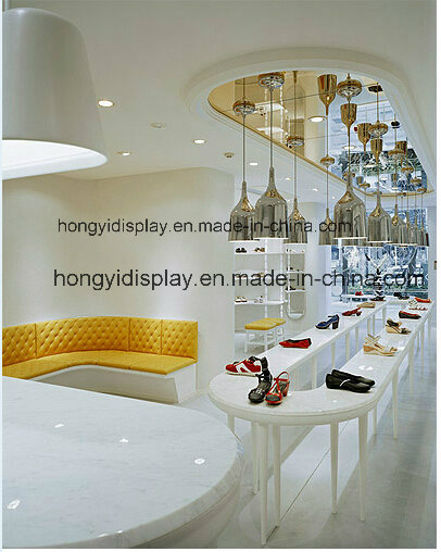 European Shoes Retail Shopfitting, Display Fixture, Shoes Floor Stand