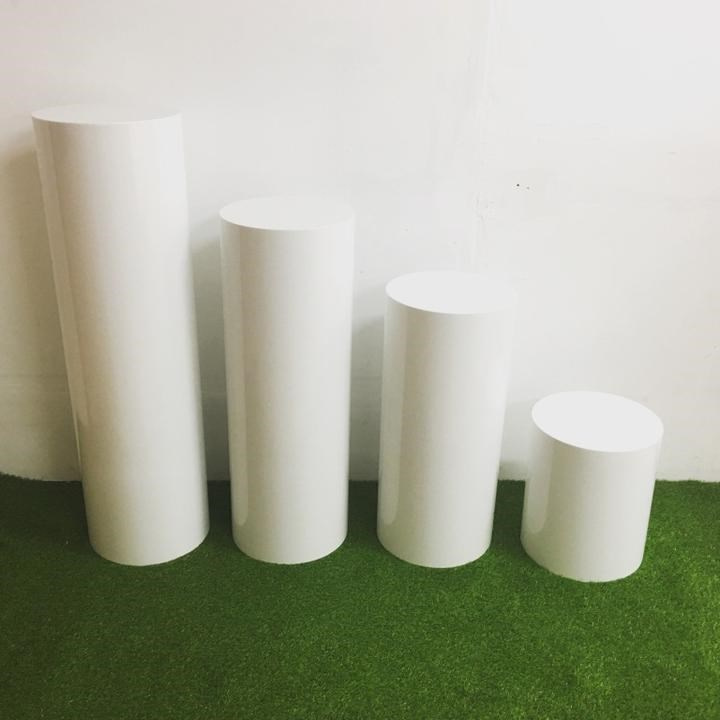 Clear Acrylic Display Pedestal / Plinth - 50cm Tall
