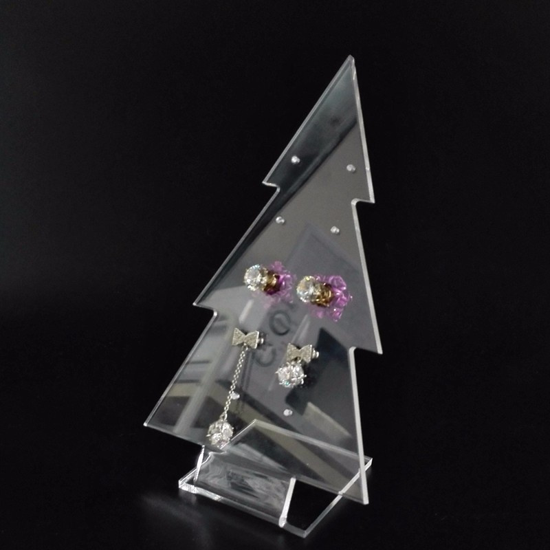 Colorful Acrylic Christmas Tree Earring Display Stand Rack