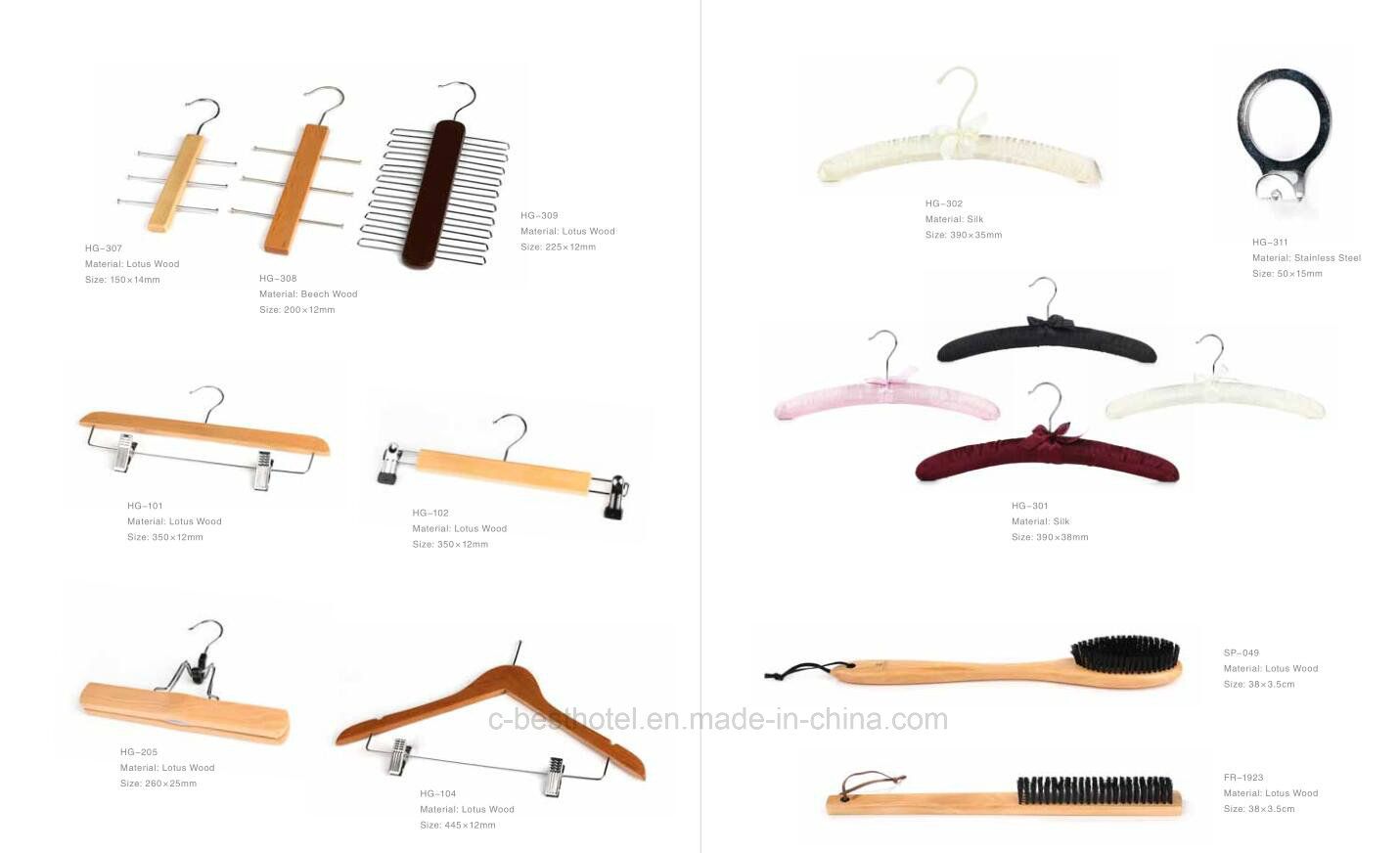 Wooden Suite Hanger for Hotel Guestroom and Home Used
