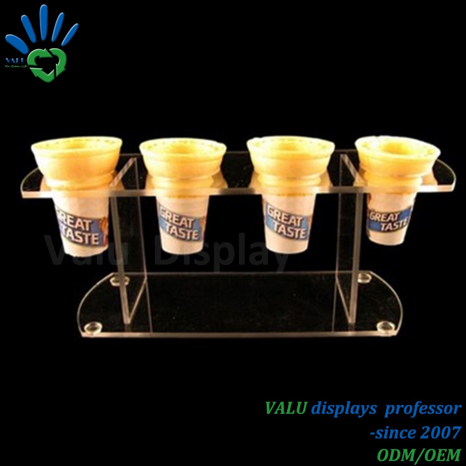 Clear Acrylic Ice Cream Cone Holder