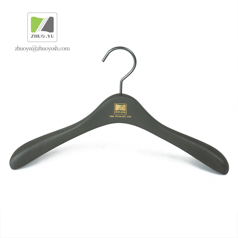 Rubber Paint Wooden Hanger for Women Garment Shop