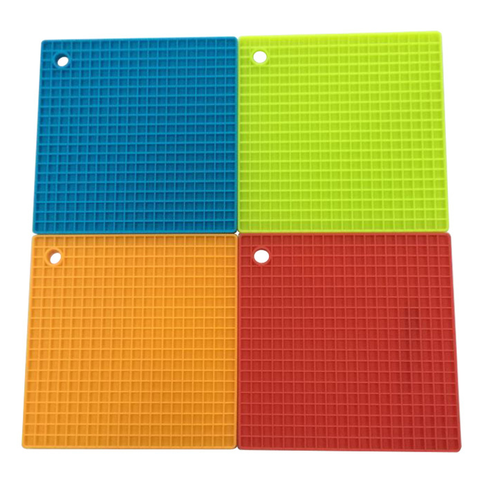 Kitchenware Hot Pots Holder Silicone Heat-Resistant Mat