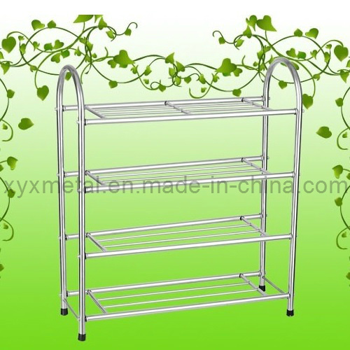Full Stainless Steel Knock Down Design Metal Shoe Rack