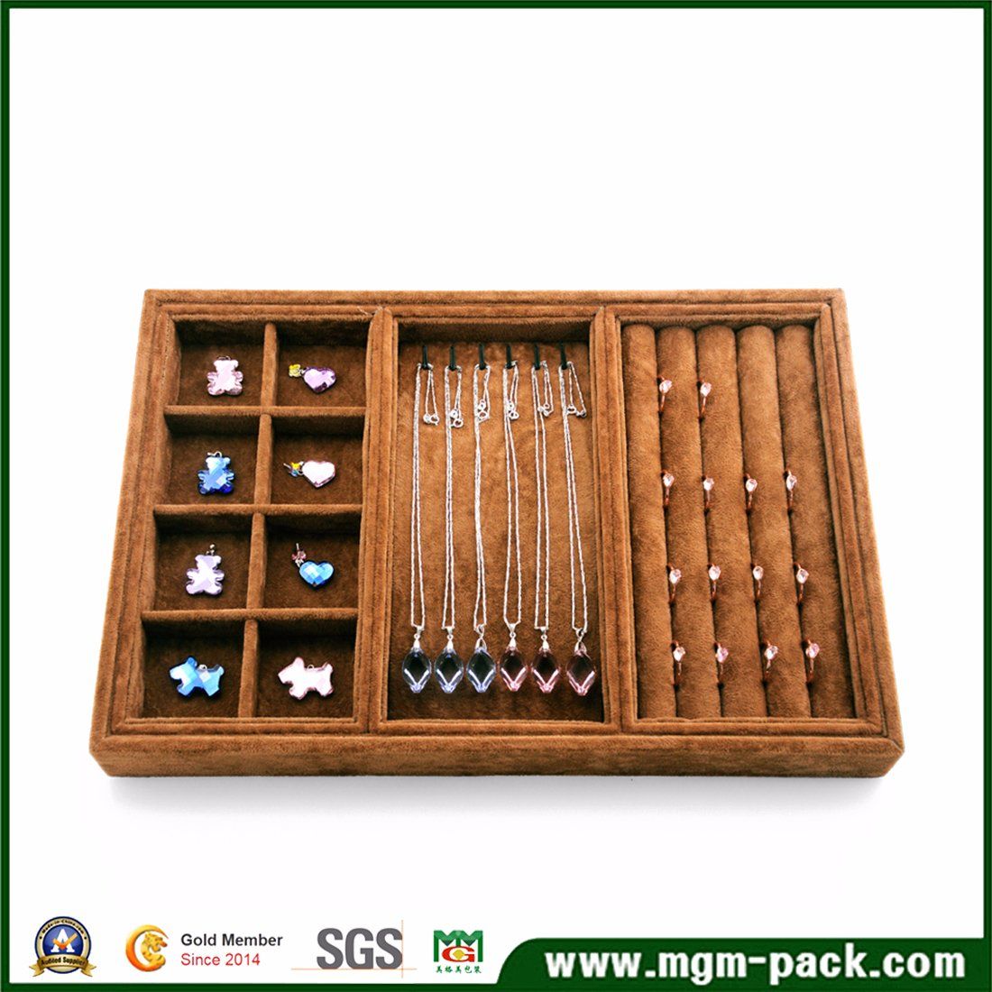 Hot Sale Functional Velvet Jewelry Tray