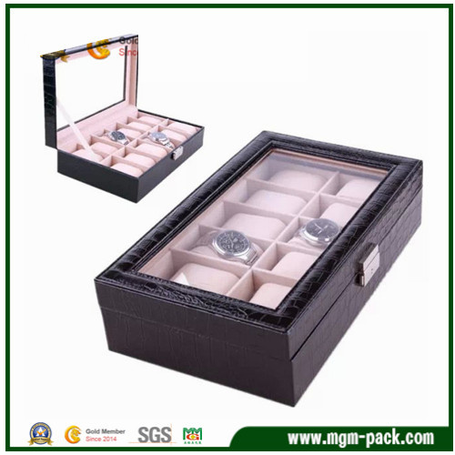 Luxury Crocodile Leather Fashion Watch Gift Box
