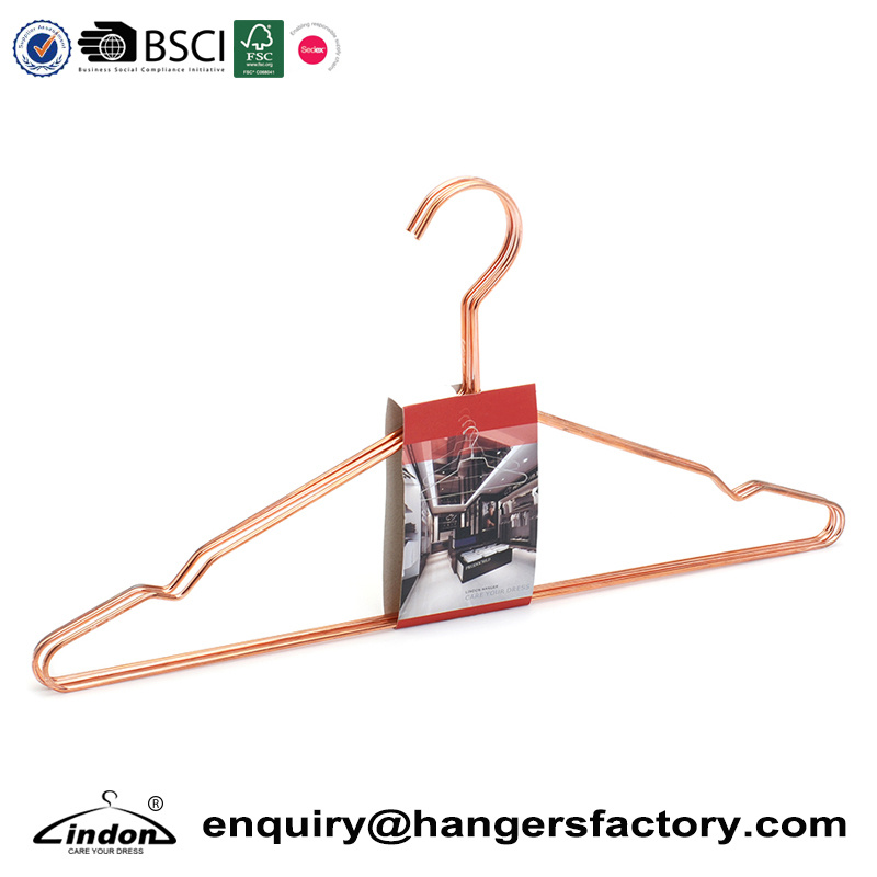 Adult Rose Gold Garment Metal Clothes Hangers