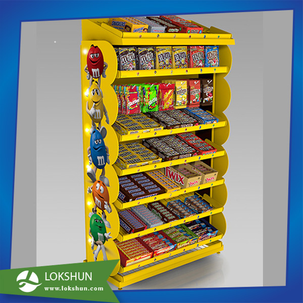 Chocolate Cardboard Floor Display Rack