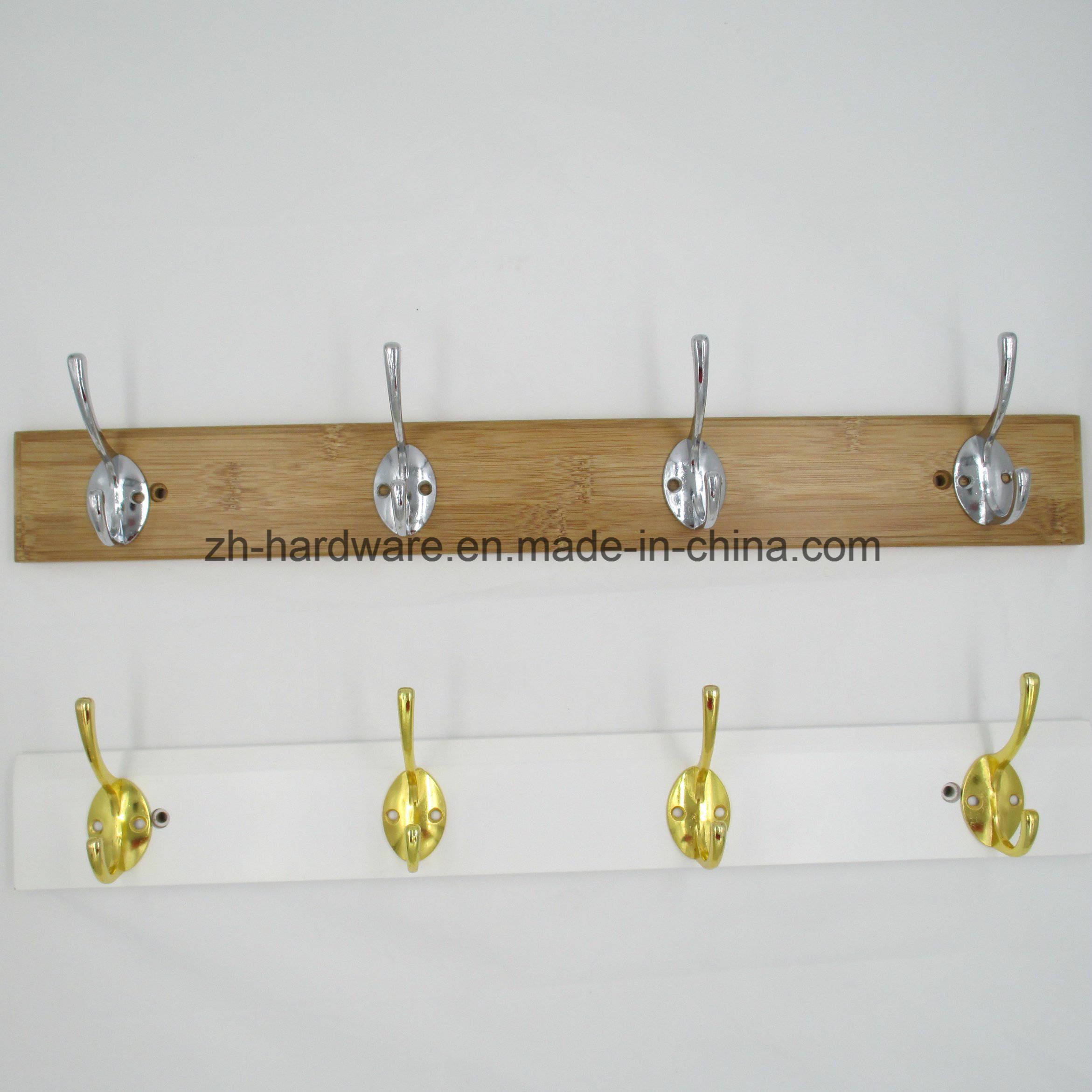 High-Grade Beautiful Clothes Hook Wooden & Metal Board Hook (ZH-7002)