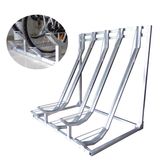 Outdoor Galvanized Semi Vertical Bicycle Rack