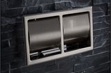 Wall Mounted Inox Stainless Steel Double Toilet Roll Holder Bathroom Accessories Double Toilet Paper Holder