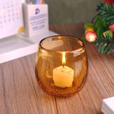 Cracked Glass Candle Holder