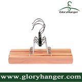 Wholesale Home Cedar Wood Skirt Hanger with Matel Hook