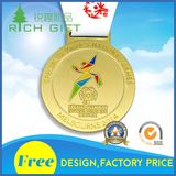 Custom Wholesale Cheap Souvenir Award Sport Medal with Gold Plated