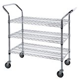 Metal Wire Mesh Supermarket Grid Shelf Rack for Sale