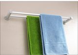 Polished Aluminium Double Towel Bar Towel Rack