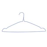 Green PVC Coated Wire Hanger with Notches for Drying