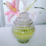 China Candle Factory Scented Praying Glass Candle with Glass Lid