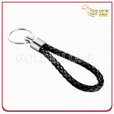Special Design Promotion Woven Rope Leather Key Ring