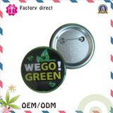 SGS RoHS High Quality Competitive Factory Print Tin Mertal Button Pin Bagde