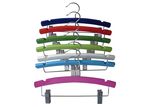 Hh Colorful Wooden Metal Clips Hangers for Children, Wooden Clothes Hanger