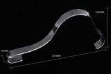 Acrylic Clear Shoe Store Display Slatwall Heel Rest Rack Stand