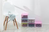 Plastic DIY Shoe Storage Box Cbinet with Many Colors with Lid