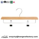 Audited Supplier Lindon Department Store Natural Color Wooden Dress Pant Hangers