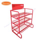 Custom High Capacity Metal Tube Wire Basket Car Auto Parts Car Battery Storage Display Stand for Car Accessories