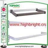Steel Tube Metal Hanging Bar Steel Bar Holder for Shelves