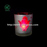 Color Double Wall Glass Candle Votive by SGS (6.5*7*8)
